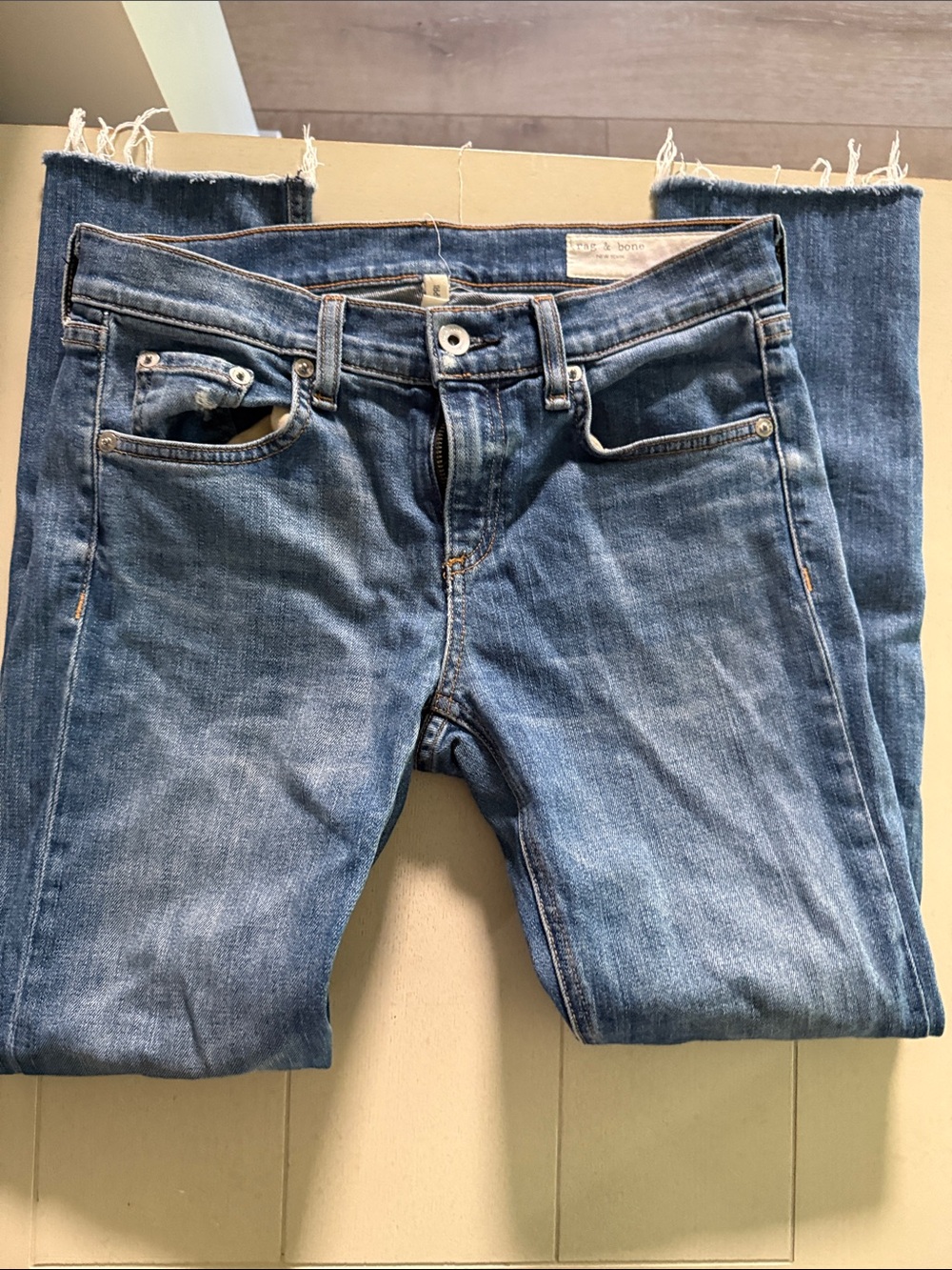 rag & bone Women's Light Blue Skinny Jeans